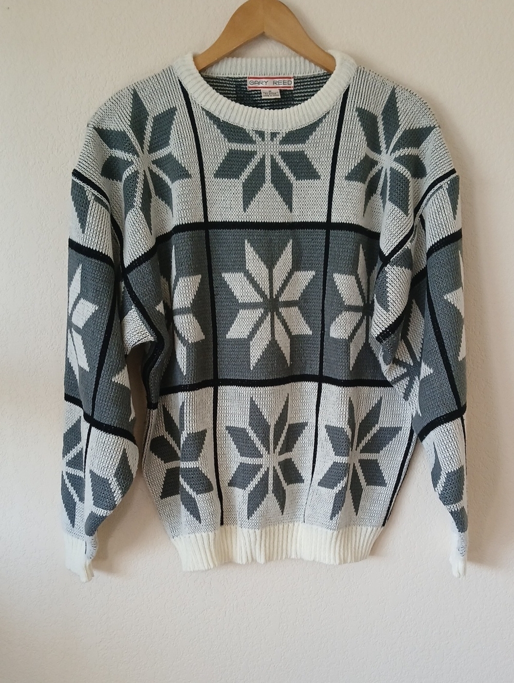 Vintage Gary Reed Snowflake Sweater 80s